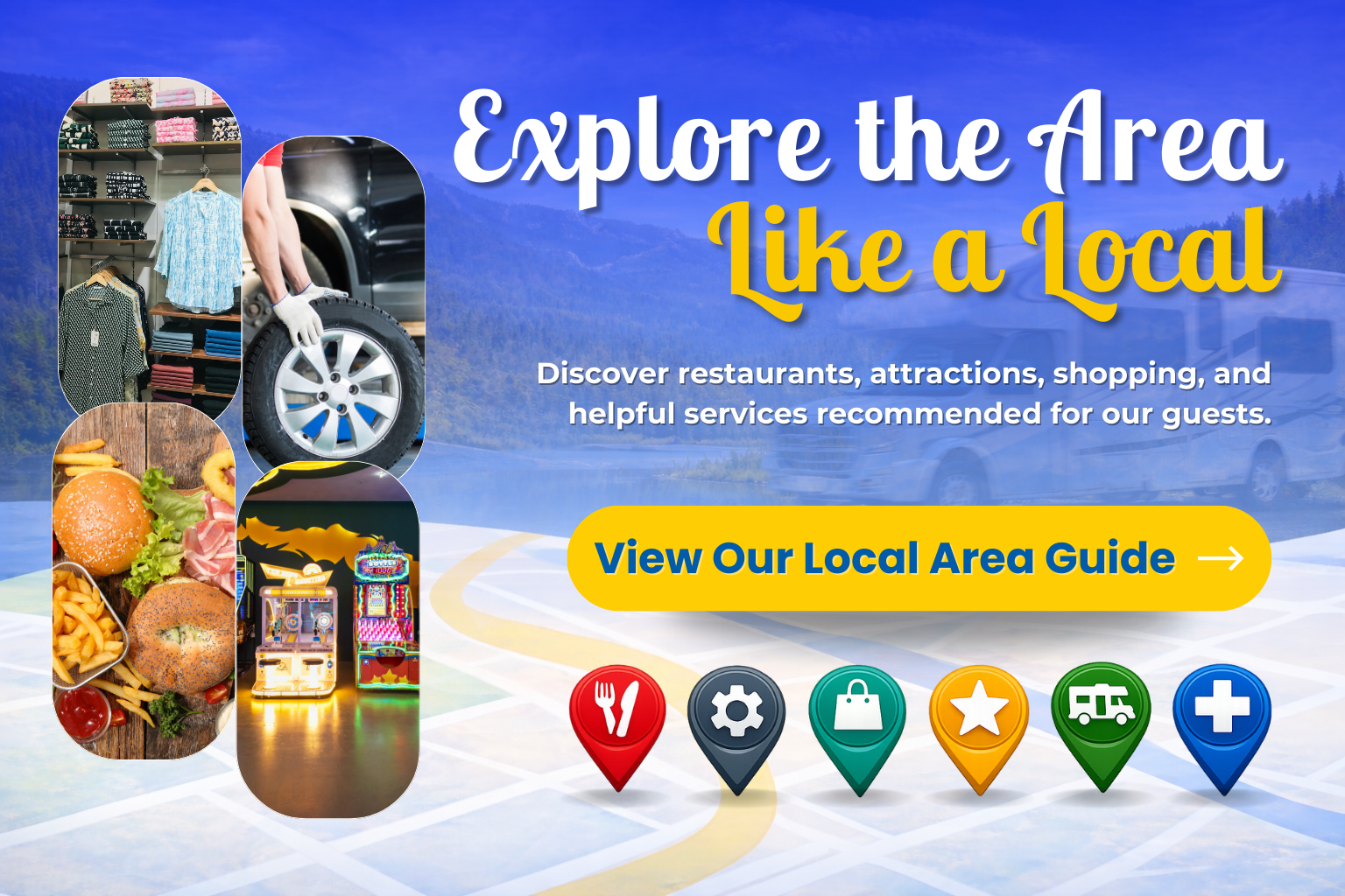 Explore the Area Like a Local – View the Harvest Moon RV Campground Local Area Guide on BlueSpot Guide